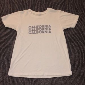 One Size Brandy Melville White Cotton T-Shirt